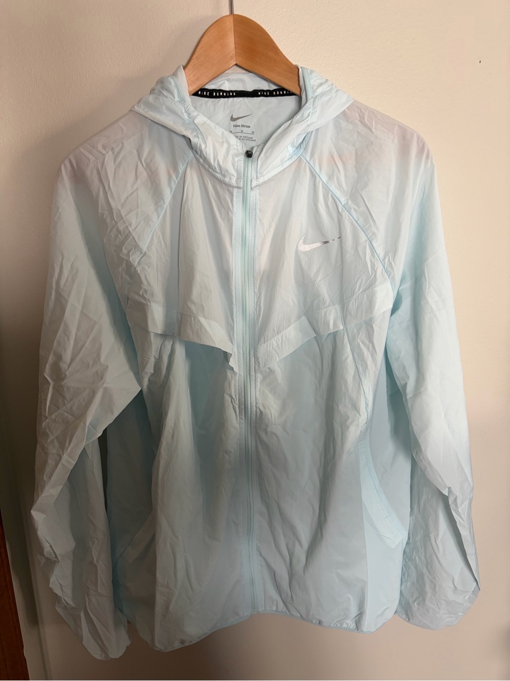Nike Stride Repel UV Packable Running Jacket Blue Men's Size Medium HV4548-474